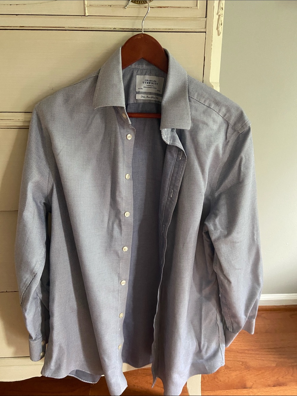 Charles Tyrwhitt Light Blue Textured Dress Shirt